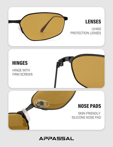 نظارات شمسية عصرية سداسية للنساء والرجال، Y2K 90s Rave Fashion Sun Glasses AP3795 in Kuwait