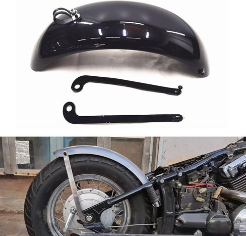 For YAMAHA DRAGSTAR 400 650 Motorcycle Rear Fender Plate Mudguard Black in Kuwait