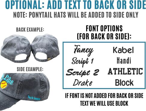 Soccer Heart Hat w/Custom Name and/or Number | Distressed Baseball Cap or Ponytail Hat | Personalized Soccer Gift in Kuwait