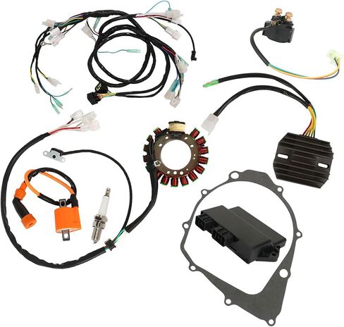 CDI Stator Ignition Coil Wire Harness Kit Replacement for Yamaha Warrior 350 YFM350X Replacement for 3HN-85510-10-00 4KD-81940-00-00 1997-2001 in Saudi Arabia