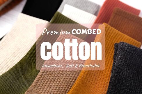 جوارب نسائية قطنية، جوارب دائرية ناعمة للاستخدام اليومي للنساء، 10 أزواج من الجوارب الكاجوال المريحة القابلة للتنفس in Kuwait