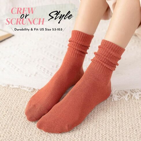 جوارب نسائية قطنية، جوارب دائرية ناعمة للاستخدام اليومي للنساء، 10 أزواج من الجوارب الكاجوال المريحة القابلة للتنفس in Kuwait
