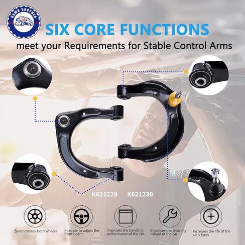 16 Pcs Front Suspension Kit Ball Joint Control Arms Tie Rod Sway Bar Bellows Replacement For 2006-2008 Hyundai Sonata in Saudi Arabia