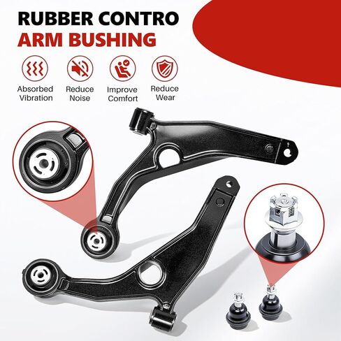 10PC Front Lower Control Arms Suspension Kit replacement for 2008-14 Dodge Avenger & Chrysler 200 Sebring in Kuwait