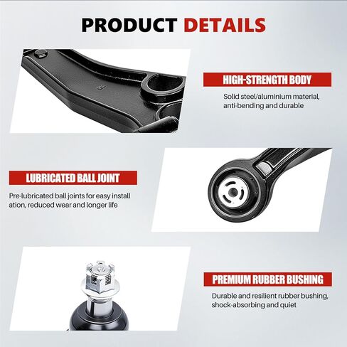 10PC Front Lower Control Arms Suspension Kit replacement for 2008-14 Dodge Avenger & Chrysler 200 Sebring in Kuwait