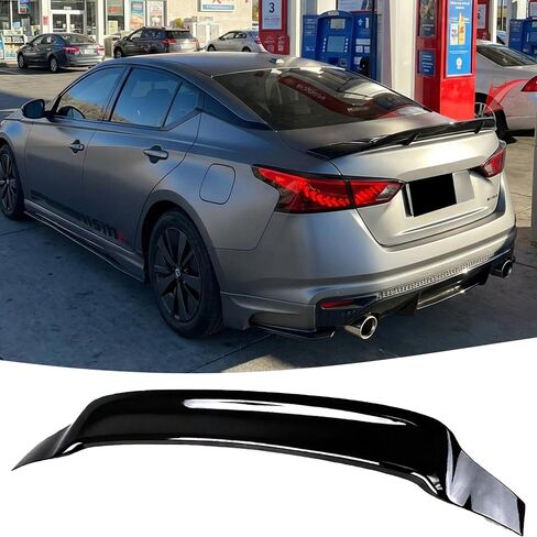 STSEV01 Rear Spoiler Wing Fit for Nissan Altima 2019-2025 Accessories S/SL/SR/SV/Platinum, Glossy Black Duckbill RT Sporty Style DeckLid Lip Exterior Part in Kuwait
