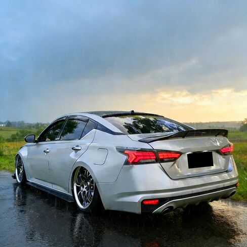 STSEV01 Rear Spoiler Wing Fit for Nissan Altima 2019-2025 Accessories S/SL/SR/SV/Platinum, Glossy Black Duckbill RT Sporty Style DeckLid Lip Exterior Part in Kuwait