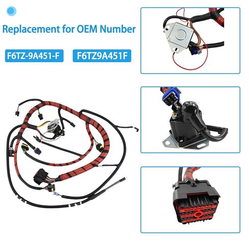 F6TZ-9A451-F Engine Wiring Harness Assembly for 1994-1996 Ford F250/F350/F450 Super Duty 7.3L DI Diesel Engine in Kuwait