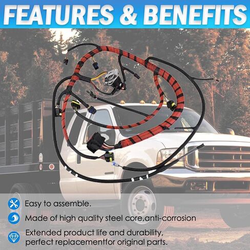 F6TZ-9A451-F Engine Wiring Harness Assembly for 1994-1996 Ford F250/F350/F450 Super Duty 7.3L DI Diesel Engine in Kuwait