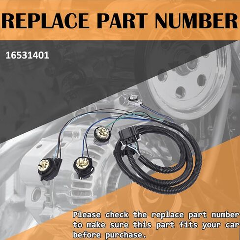 16531401 Left Driver Side Tail Light Wiring Harness Kit Fits for Chevy Silverado 1500 1500HD 2500HD 3500 2003-2007 in Saudi Arabia
