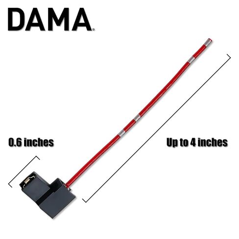 DAMA H1 Bulb Socket Angled Wire Harness Extension Connector for LED and Halogen Fog Light Bulb | Durable OEM Female Pigtail 12 ga. 19 AWG | Pack of 2 in Kuwait
