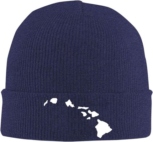 قبعة جيريت هاوايان آيلاندز للكبار محبوكة قبعة شتوية دافئة على شكل جمجمة - للرجال والنساء باللون الأسود in Kuwait