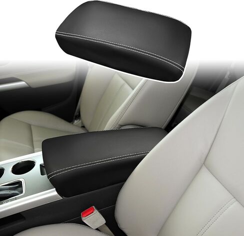 رامويل متوافق مع وسادة غطاء مسند ذراع وحدة التحكم المركزية من جلد البولي يوريثان، أغطية مسند ذراع وحدة التحكم الوسطى، وسادة حماية لغطاء Ford Edge 2011 2012 2013 2014 in Kuwait