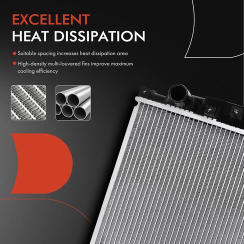 A-Premium Engine Coolant Radiator Assembly with Transmission Oil Cooler Compatible with Lexus SC430 2002 2003 2004 2005 2006 2007 2008 2009 2010, Automatic Transmission, Replace# 1640050280, 8012575 in Saudi Arabia
