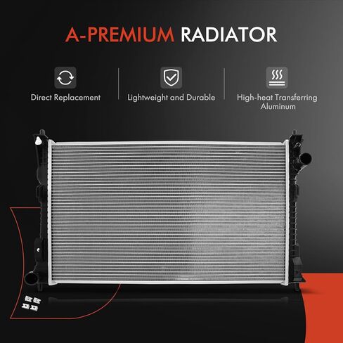 A-Premium Engine Coolant Radiator Assembly Compatible with Ford Taurus 2010-2017, Special Service Police Sedan 2014-2018 & Lincoln MKS 2010-2016 in Saudi Arabia