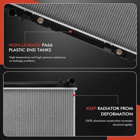 A-Premium Engine Coolant Radiator with Transmission Oil Cooler Compatible with Nissan 350Z 2003-2006 V6 3.5L, Automatic Transmission, Replace# 21460CD010 in Saudi Arabia