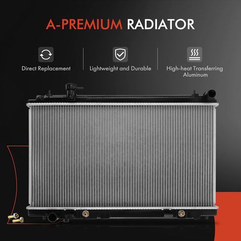 A-Premium Engine Coolant Radiator with Transmission Oil Cooler Compatible with Nissan 350Z 2003-2006 V6 3.5L, Automatic Transmission, Replace# 21460CD010 in Saudi Arabia