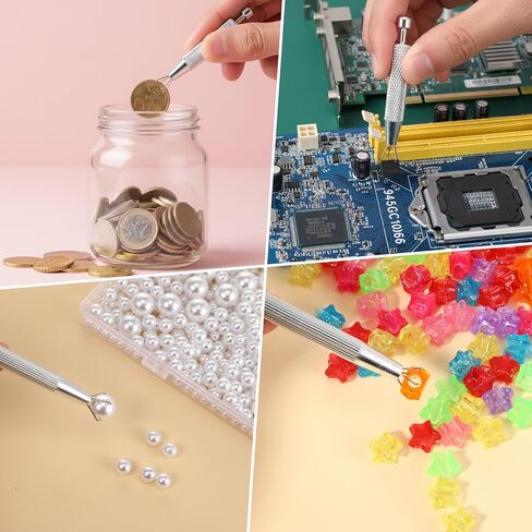 Piercing Taper Ball Grabber Tool for Changing Jewelry Flat Back Earrings Insertion Tool Threadless Insertion Pin Thread Body Piercing Kit for Ear Nose Lip for Ear Nose Navel Eyebrow Tongue in Kuwait