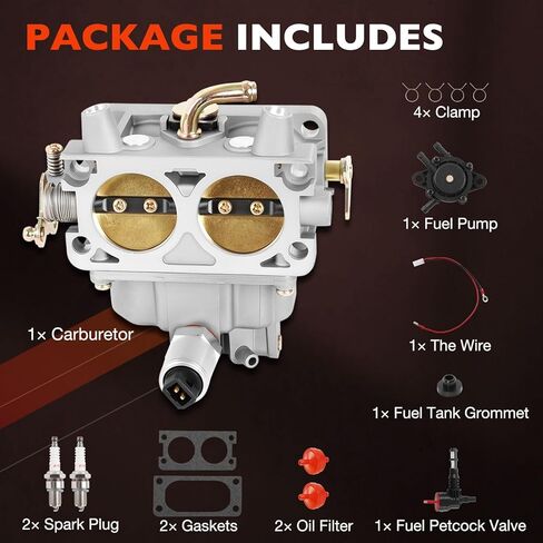 0K1588 كاربوريتر كارب متوافق مع Generac GP15000 GP17500 مولد محمول مع محرك GT990، يستبدل #0G4612 0F9035 بمضخة وقود قابس الإشعال in Saudi Arabia