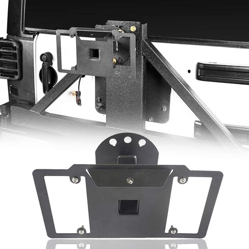 u-Box Wrangler Spare Tire License Plate Holder Bracket Mounting System for Jeep Wrangler TJ JK & Unlimited 97-18 in Saudi Arabia