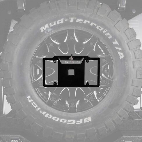 u-Box Wrangler Spare Tire License Plate Holder Bracket Mounting System for Jeep Wrangler TJ JK & Unlimited 97-18 in Saudi Arabia