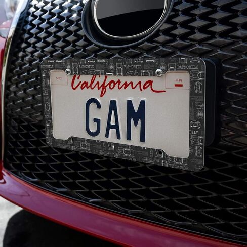 GRAPHICS & MORE Batman Batmobile Blueprint Pattern License Plate Tag Frame in Saudi Arabia