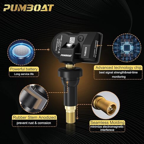 TPMS 433Mhz Pre-Programmed Tire Sensor,with Chevrolet Silverado(19-25)|Traverse(16-25)|Malibu(16-25)|Blazer(19-25)|Cruze(16-23)|Camaro(16-24)|Suburban(20-25)|Tahoe(20-25)#13598773(Set of 4) in Kuwait