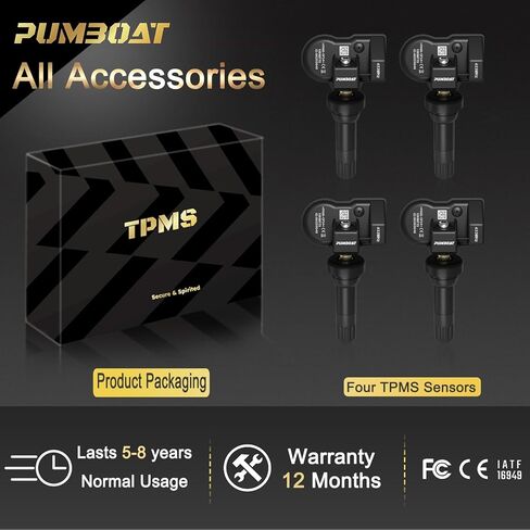 TPMS 433Mhz Pre-Programmed Tire Sensor,with Chevrolet Silverado(19-25)|Traverse(16-25)|Malibu(16-25)|Blazer(19-25)|Cruze(16-23)|Camaro(16-24)|Suburban(20-25)|Tahoe(20-25)#13598773(Set of 4) in Kuwait