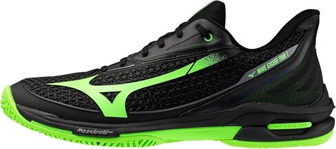 Mizuno Wave Exceed Tour 7 All Court Men's Racquet Sports Shoe, Black-Glowing Apple, US Mens 9.5 in Kuwait