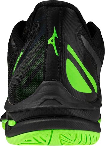 Mizuno Wave Exceed Tour 7 All Court Men's Racquet Sports Shoe, Black-Glowing Apple, US Mens 9.5 in Kuwait