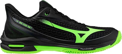 Mizuno Wave Exceed Tour 7 All Court Men's Racquet Sports Shoe, Black-Glowing Apple, US Mens 9.5 in Kuwait