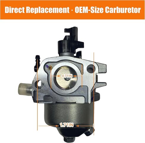 مكربن ​​KRYN Huayi لمحرك بريداتور 173cc 5.5HP، PowerSmart DB2321SR 21 بوصة 170cc RV170 RV170-S محرك جزازة العشب in Kuwait