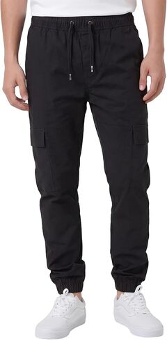 ITALYMORN Mens Lightweigt Joggers Cargo Elastic Waist Work Pants Travel Pants with Pockets in Kuwait