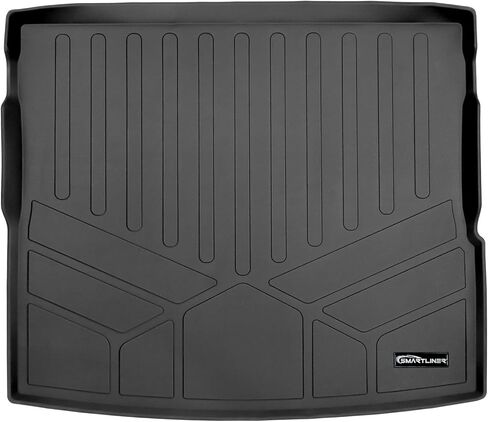 SMARTLINER Custom Floor Mats 2 Rows and Cargo Liner Behind 2nd Row Set Black Compatible with 2016-2022 BMW X1 Cargo Fits Without Spare Tire in Saudi Arabia