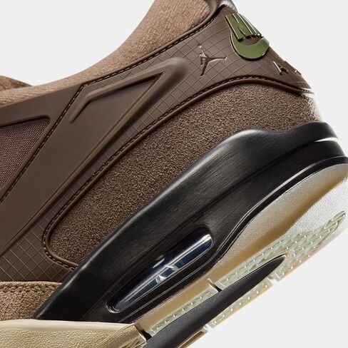 حذاء Air Jordan 4 RM للرجال (حجر حديدي/بني باروكي/عظم فاتح/زيتوني متوسط) in Saudi Arabia