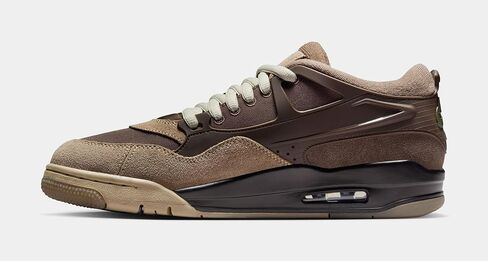 حذاء Air Jordan 4 RM للرجال (حجر حديدي/بني باروكي/عظم فاتح/زيتوني متوسط) in Saudi Arabia