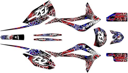 مجموعة رسومات لـ Kayo K4 250 (2021+) CORE Series Smoke 16 Mil - On/Off The Road - ملصقات للدراجات النارية Dirt Pit Bike، ملصقات سيارات سباق Dirtbike ملحقات موتوكروس بدون بلاستيك in Kuwait