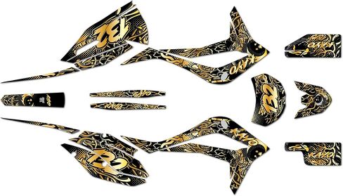 مجموعة رسومات لـ Kayo K4 250 (2021+) CORE Series Smoke 16 Mil - On/Off The Road - ملصقات للدراجات النارية Dirt Pit Bike، ملصقات سيارات سباق Dirtbike ملحقات موتوكروس بدون بلاستيك in Kuwait