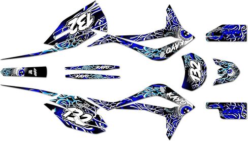 مجموعة رسومات لـ Kayo K4 250 (2021+) CORE Series Smoke 16 Mil - On/Off The Road - ملصقات للدراجات النارية Dirt Pit Bike، ملصقات سيارات سباق Dirtbike ملحقات موتوكروس بدون بلاستيك in Saudi Arabia
