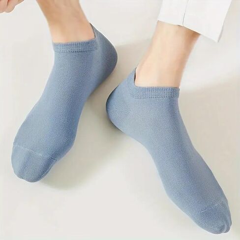 7 Pack Men’s Low Cut Ankle Socks No Show Socks Breathable Invisible Thin Low Cut Ankle Sock Cotton Mixed Colors Letter Print Design in Saudi Arabia