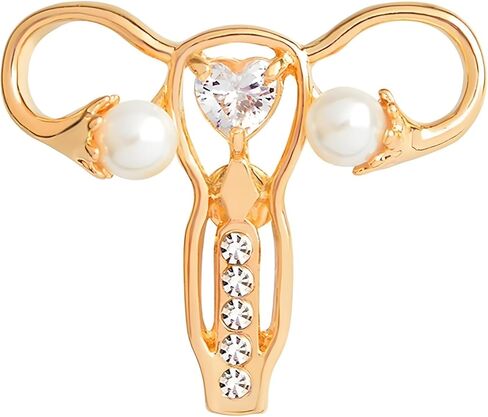 الرحم المبيض دبوس للنساء شخصية أنثى الجسم الجهاز الرحم المبيض بروش دبوس رمز طبي النسوي أنثى الجهاز أمراض النساء ممرضة هدية مجوهرات دبابيس بروش in Kuwait