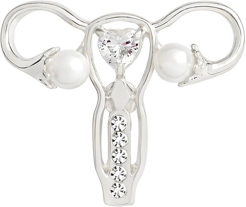 Uterus Ovary Pin for Women Personality Female Body Organ Uterus Ovary Brooch Pin Feminist Medical Symbol Female Organ Gynecologist Nurse Gift Jewelry Brooch Pins in Saudi Arabia
