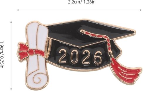 LOGOFUN 20pcs Graduation Cap Brooch Lapel Pins for 2026 Students Teachers Commencement Jewelry Costume Accessories in Saudi Arabia
