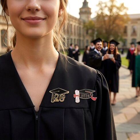 LOGOFUN 20pcs Graduation Cap Brooch Lapel Pins for 2026 Students Teachers Commencement Jewelry Costume Accessories in Saudi Arabia