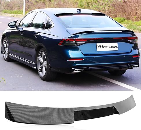 جناح خلفي لجناح السيارة لسيارة Honda Accord 2023 2024 2025، ملحقات خارجية من الجيل الحادي عشر من Honda Accord (أسود لامع) in Kuwait
