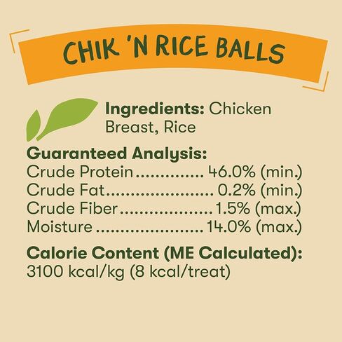 Pet 'n Shape Chik 'n Rice Balls Dog Treats - 1 Pound in Kuwait