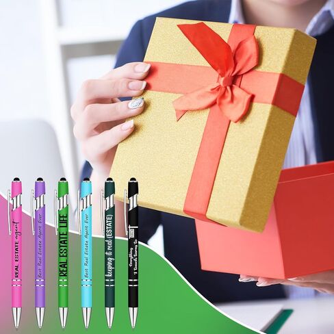 Shinymoon 24 جهاز كمبيوتر شخصى هدايا وكيل العقارات للنساء وكيل العقارات مجموعات أقلام حبر جاف شكرا لك أفكار الهدايا لبائع رئيس زملاء العمل الموظفين عيد ميلاد التقدير تفضل الحزب in Saudi Arabia