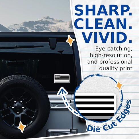 (2 Pack) Thin Grey Line American Flag Stickers - Corrections Officers - Corrections Flag 5 Inches On Longest Side - Premium Vinyl - for Cars, Trucks, Skateboards, Laptops - Made in USA - BMCS0690 in Kuwait