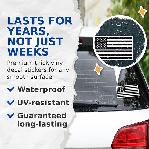 (2 Pack) Thin Grey Line American Flag Stickers - Corrections Officers - Corrections Flag 5 Inches On Longest Side - Premium Vinyl - for Cars, Trucks, Skateboards, Laptops - Made in USA - BMCS0690 in Kuwait