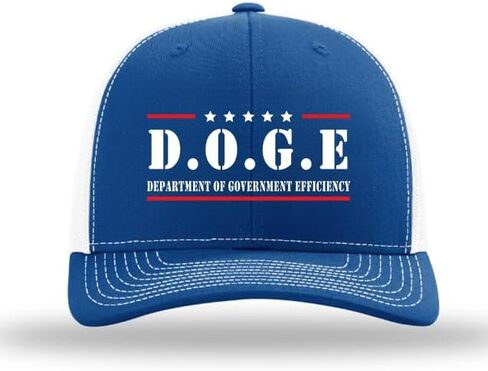 Patriot Pride Mens D.O.G.E Department of Government Efficiency Mesh Back Trucker Hat in Saudi Arabia